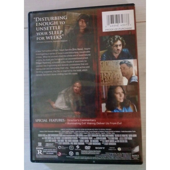Deliver Us from Evil (DVD 2014) With Case Very Good Condition Supernatural Crime - Picture 3 of 3